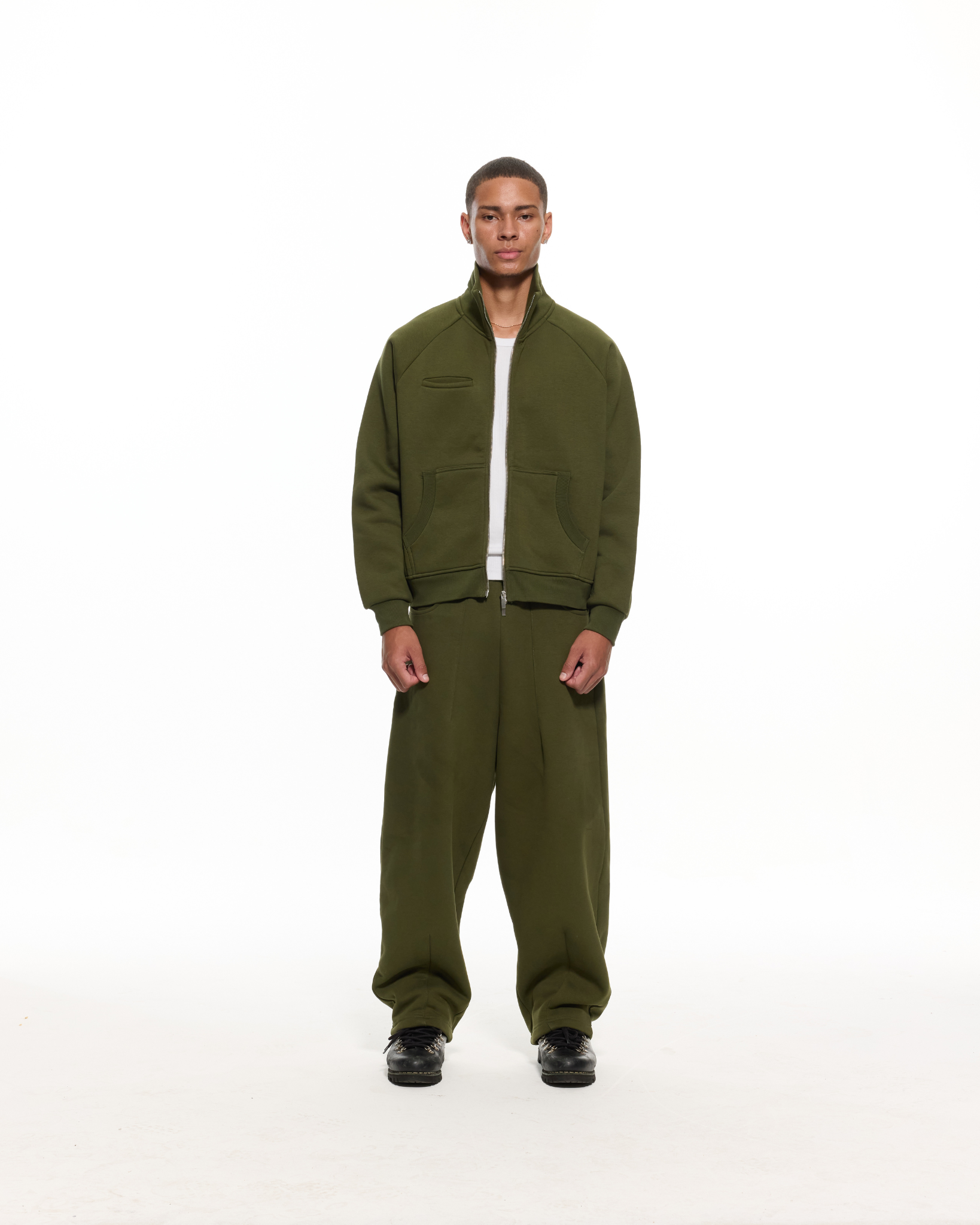 COZY TRACK JACKET - MILITANT COZY TRACK JACKET - MILITANT