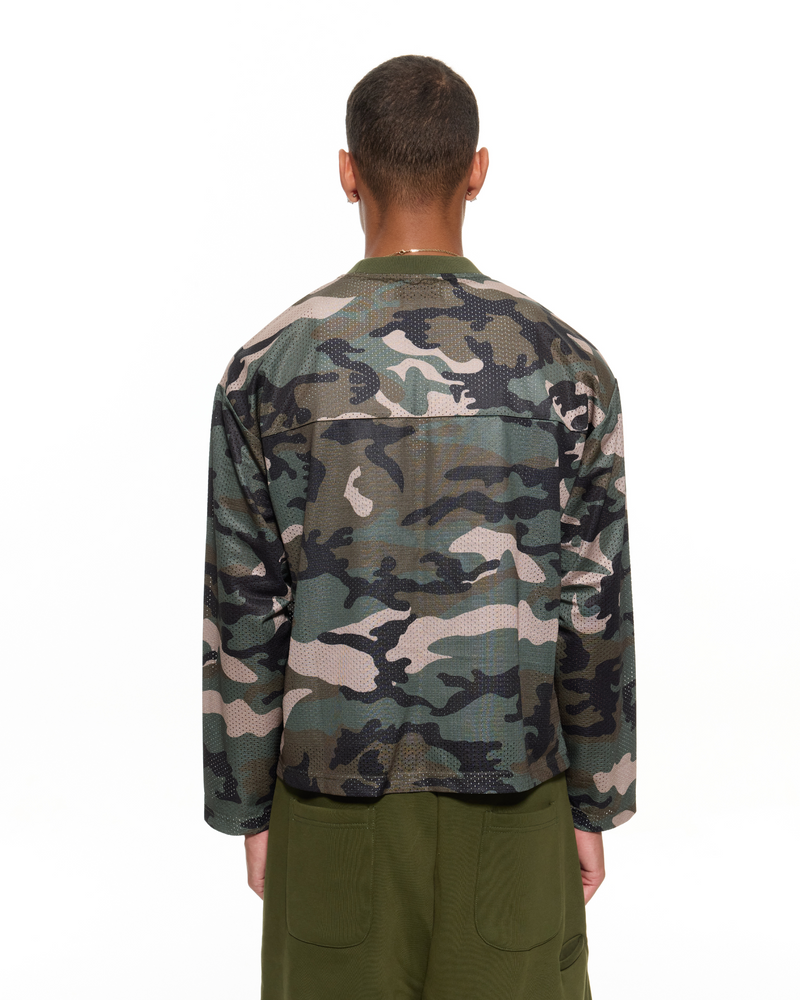 MESH LS T-SHIRT - CAMO