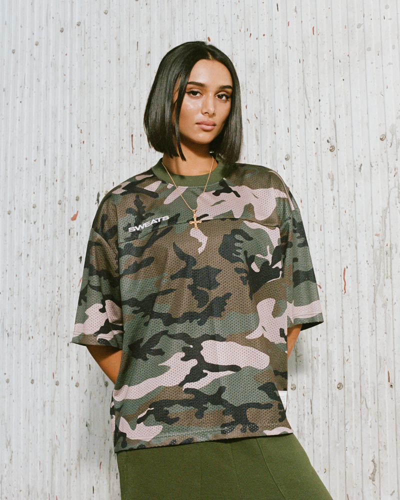 MESH SS T-SHIRT - CAMO