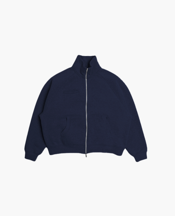 COZY TRACK JACKET - NAVY