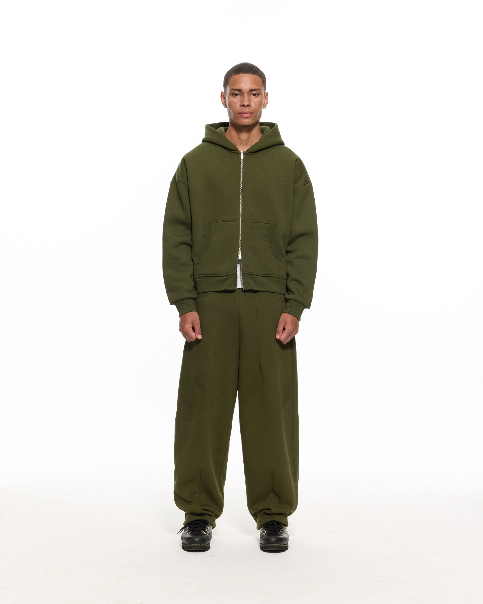 COZY ZIP UP - MILITANT COZY ZIP UP - MILITANT