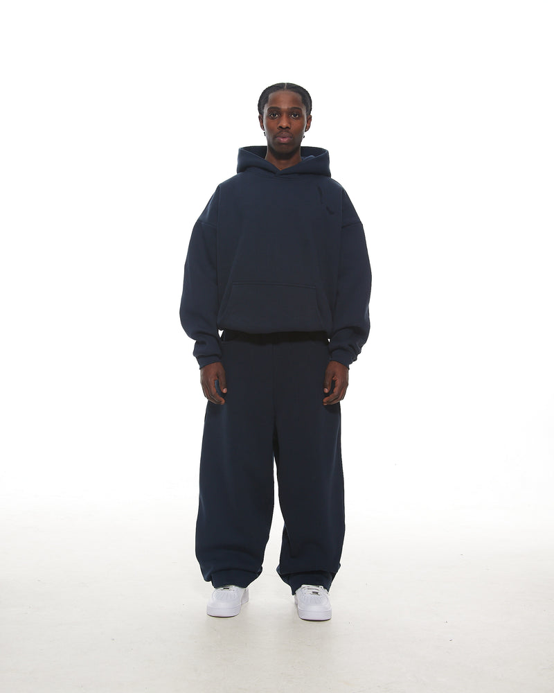 COZY STRAIGHT LEG SWEATS - NAVY