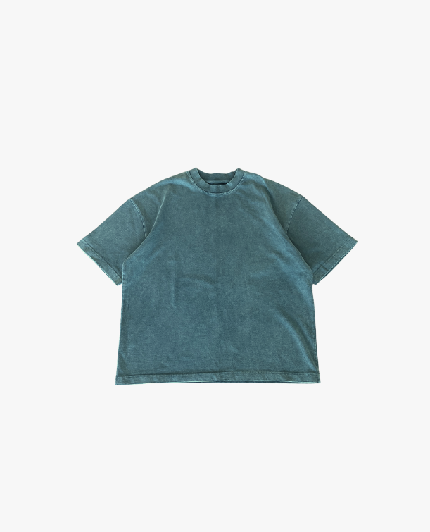 SIGNATURE BLANK T-SHIRT - WASHED GREEN