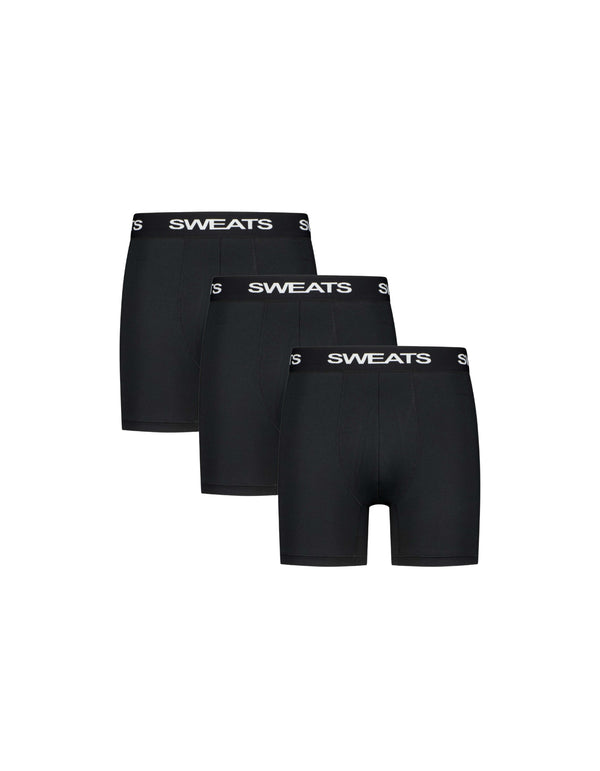 3-PACK BOXER BRIEFS - BLACK