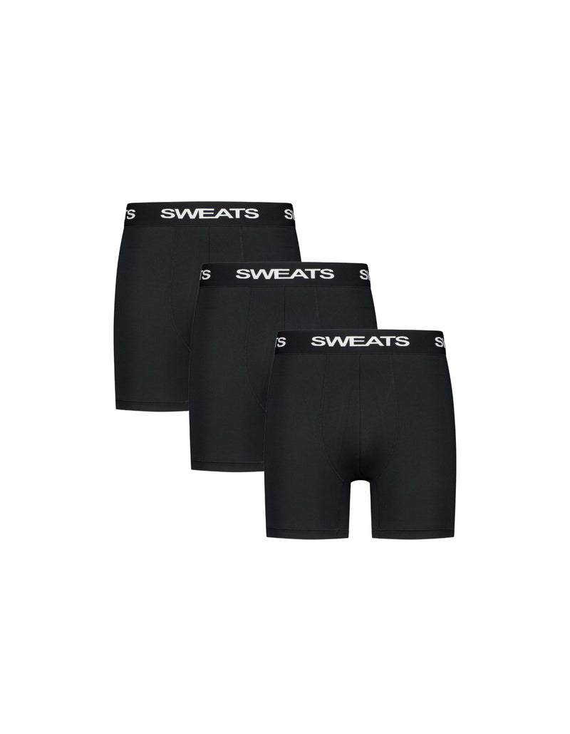 3-PACK BOXER BRIEFS - BLACK