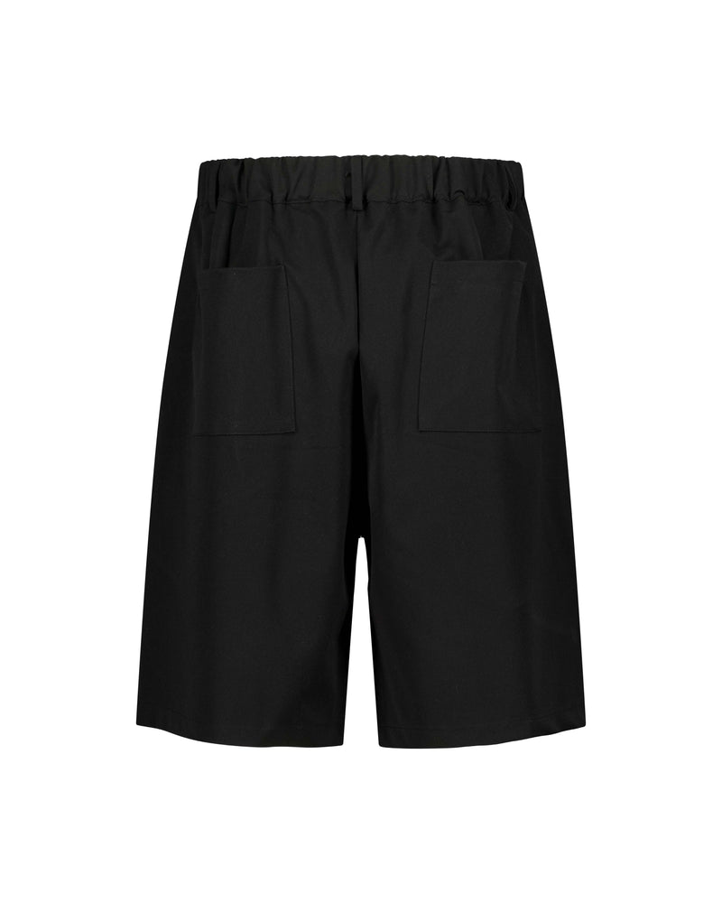 PLEATED SHORTS - BLACK