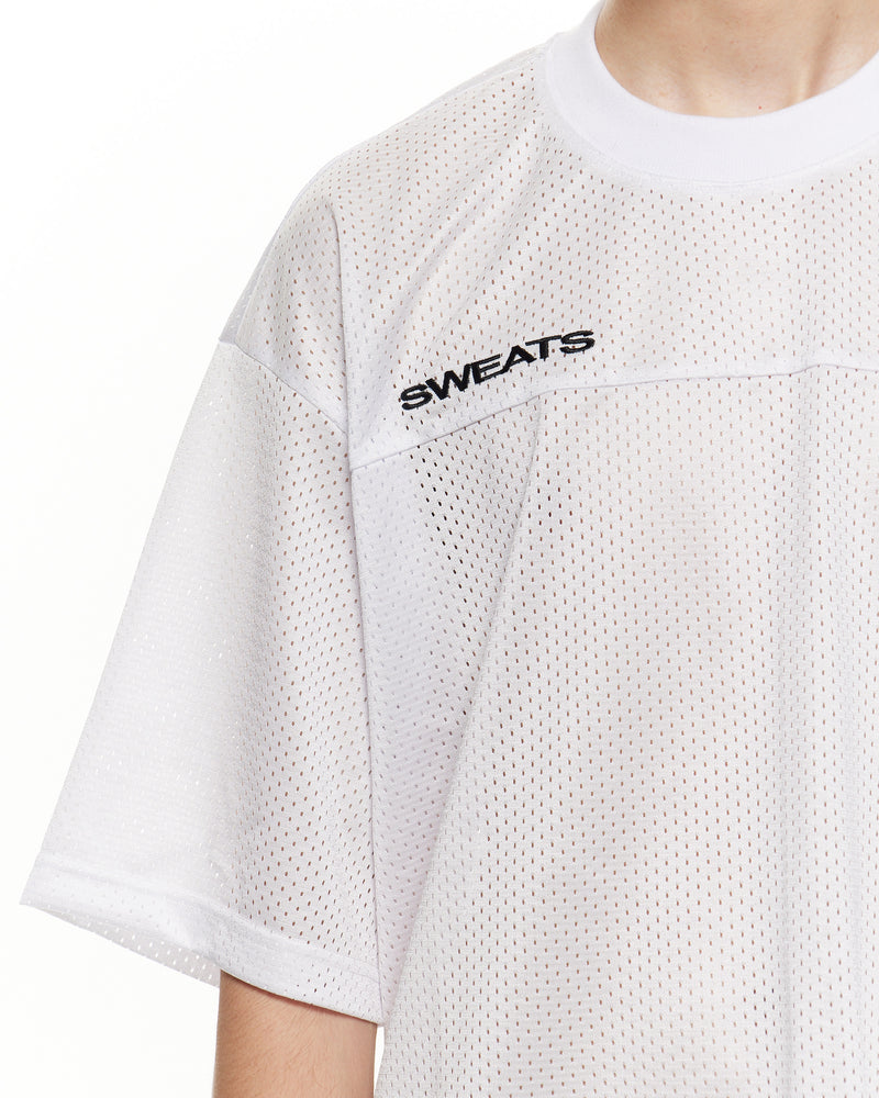 MESH SS T-SHIRT - WHITE