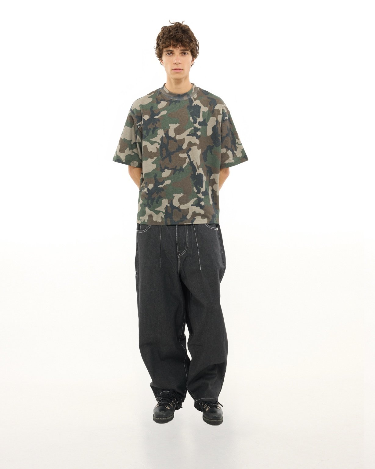 Signature Blank T-Shirt | Camo | Sweats Collective