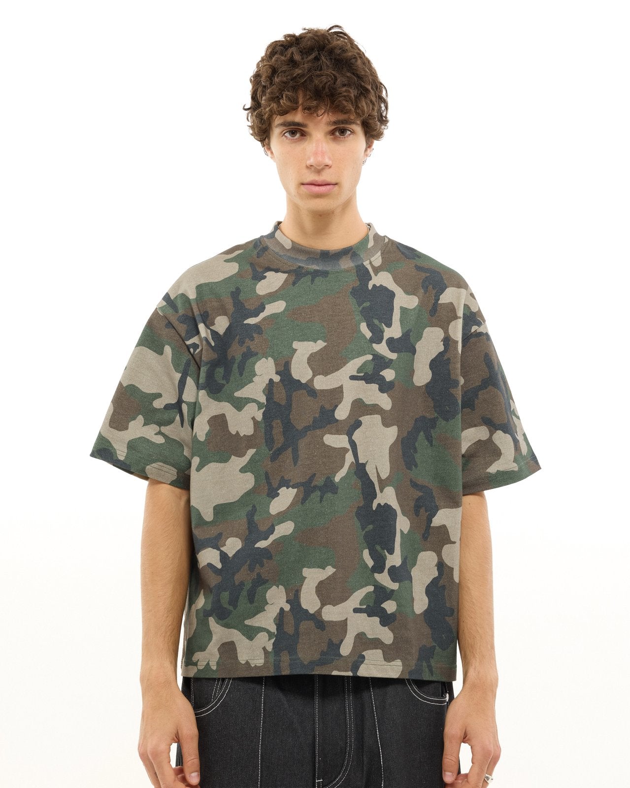 Signature Blank T-Shirt | Camo | Sweats Collective