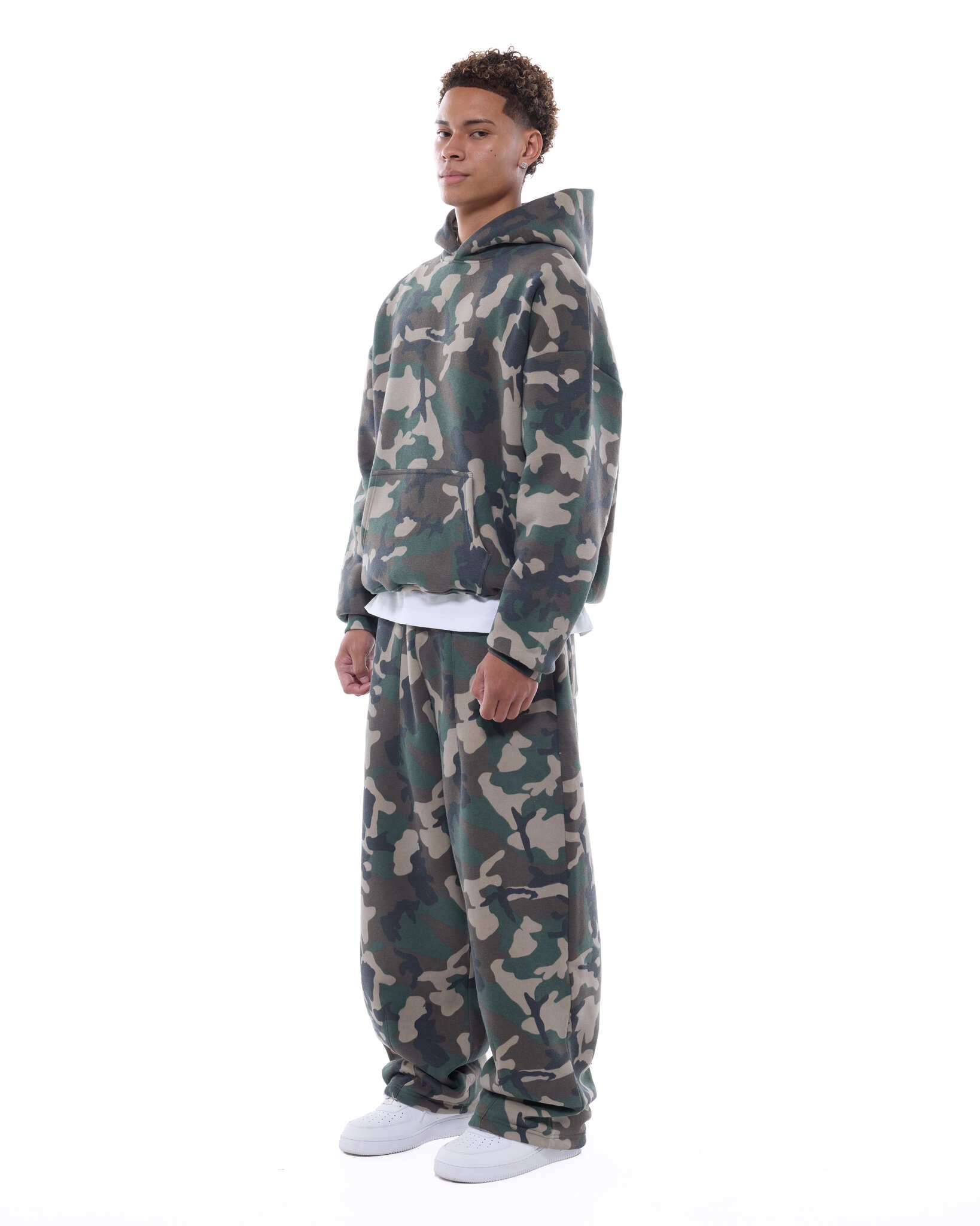 sweats collective 迷彩ダブルジップパーカー