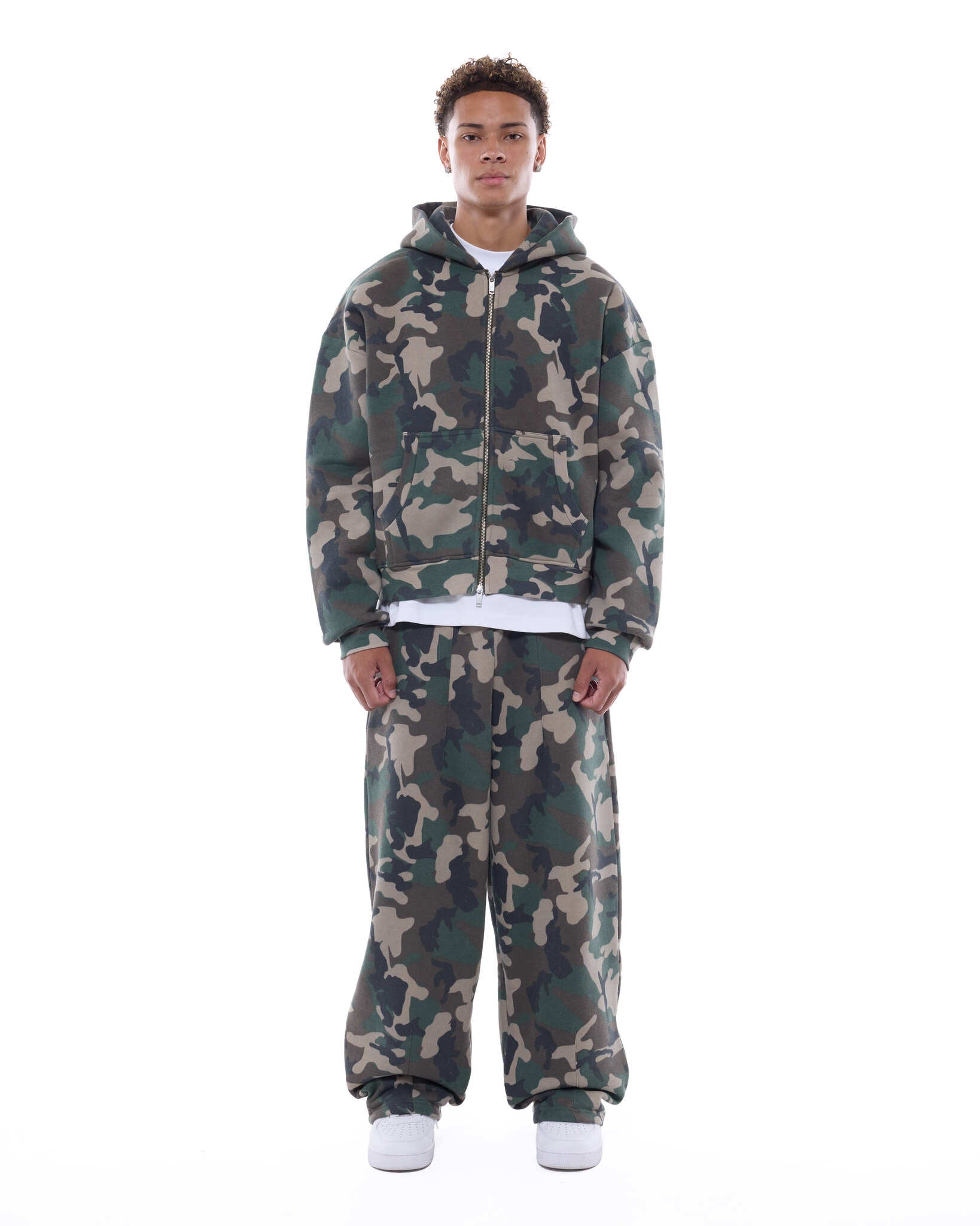 完売品Sweats Collective ジップアップフーディー カモSサイズ COZY ZIP UP - CAMO