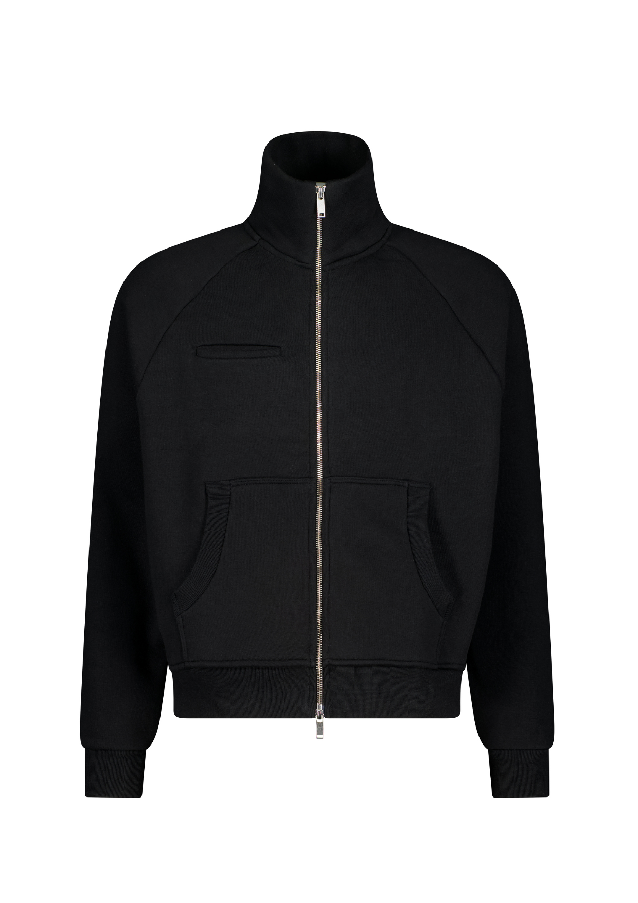 COZY TRACK JACKET - BLACK