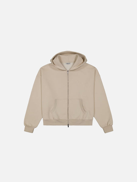 sweatscollective 短丈ジップアップフーディー CozyZipup-Oat_66b5af2d-1732-