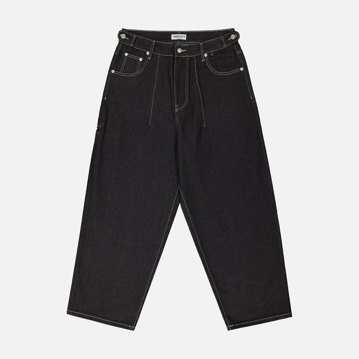 Black Denim Baggy Jeans | Sweats Collective