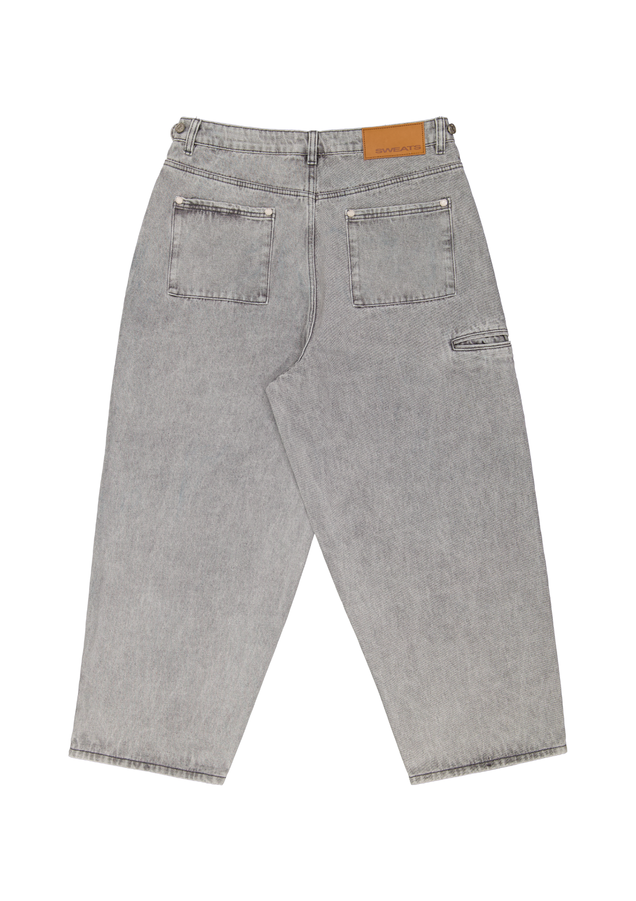 DENIM BAGGY JEANS - WASHED GREY