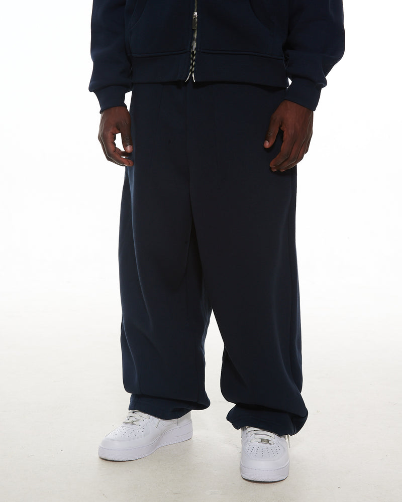 COZY STRAIGHT LEG SWEATS - NAVY