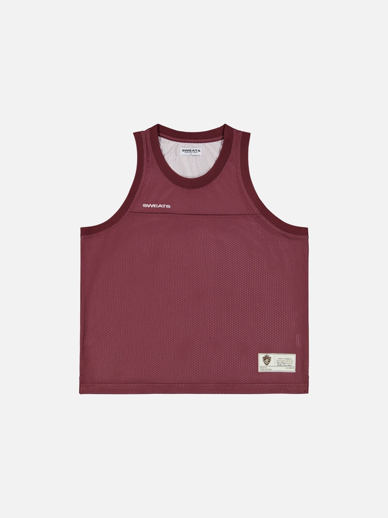 MESH SINGLET - BURGUNDY