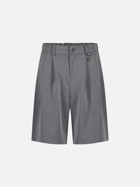 PLEATED SHORTS - GREY