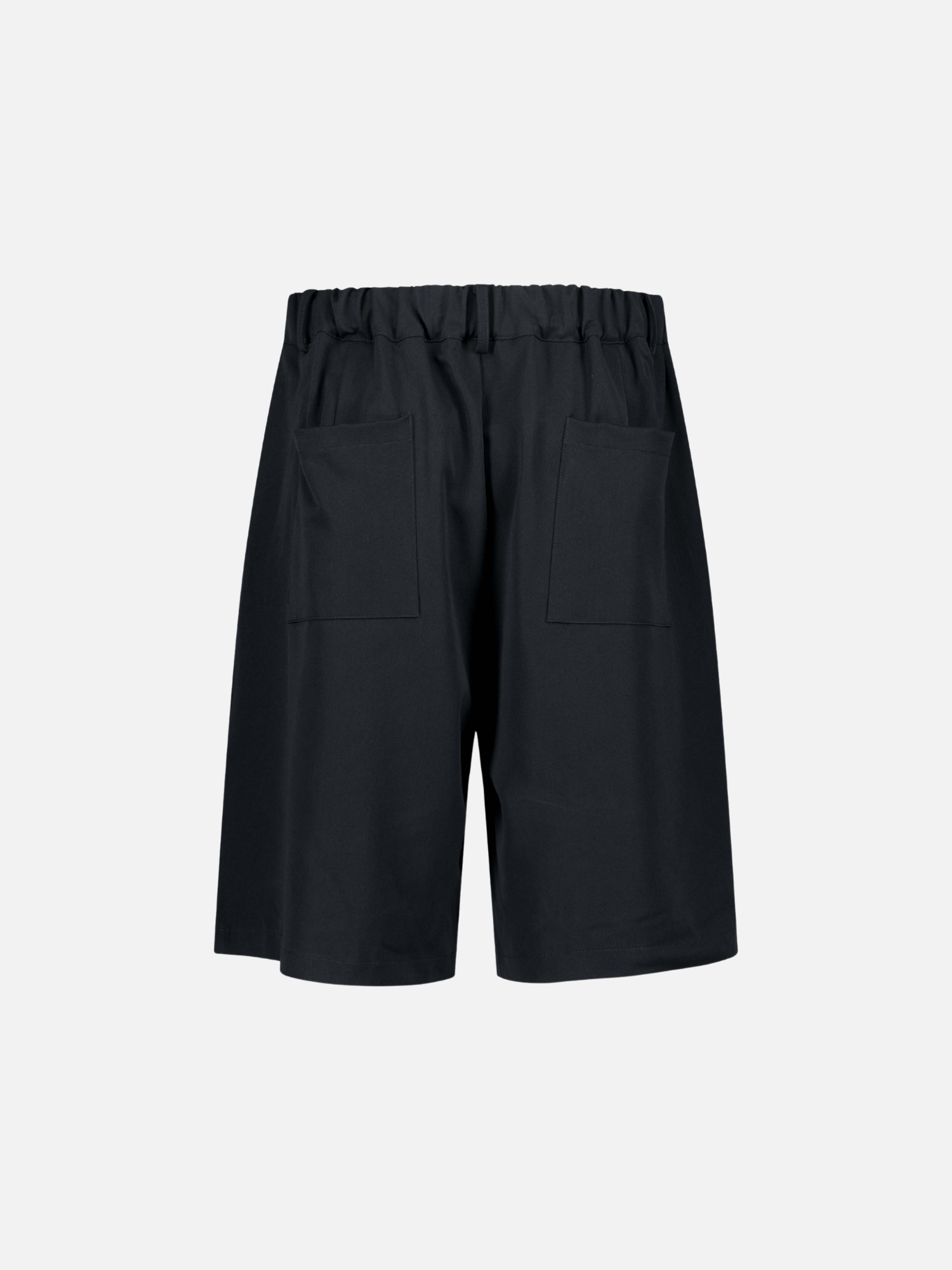 PLEATED SHORTS - NAVY