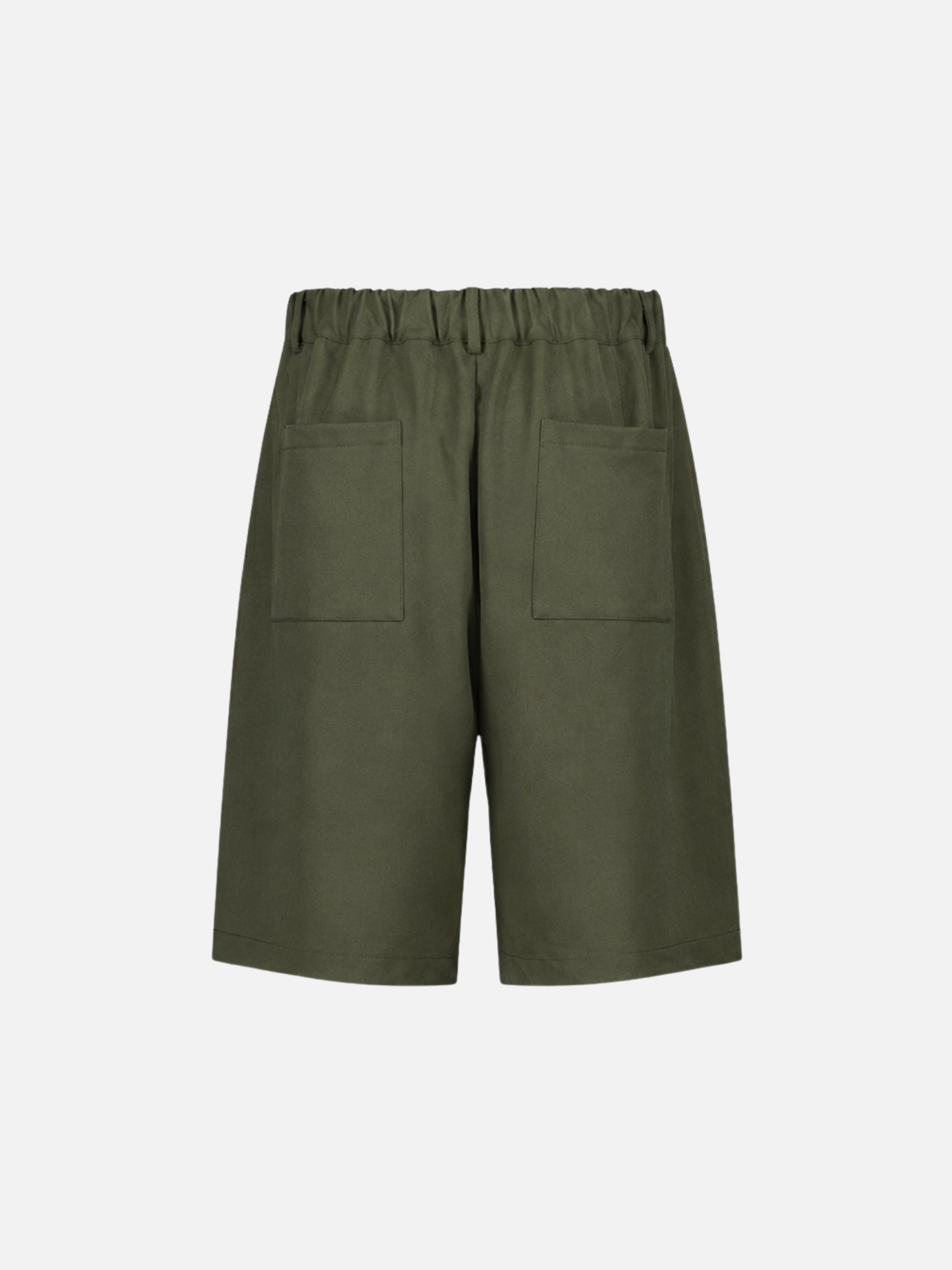 PLEATED SHORTS - OLIVE