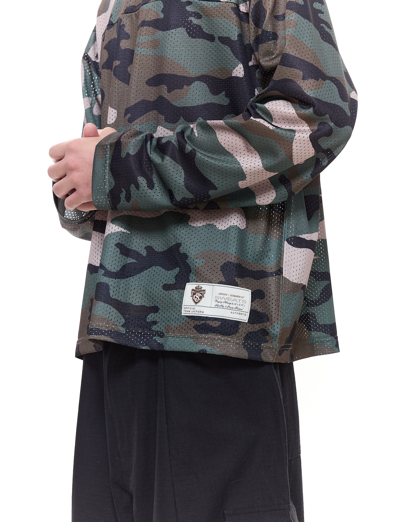MESH LS T-SHIRT - CAMO