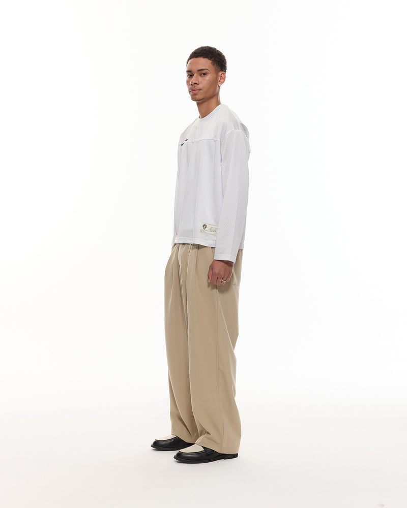 PLEATED PANT - SAND