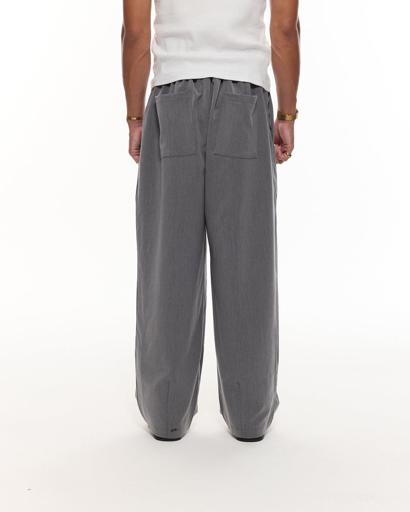 PLEATED PANT - GREY