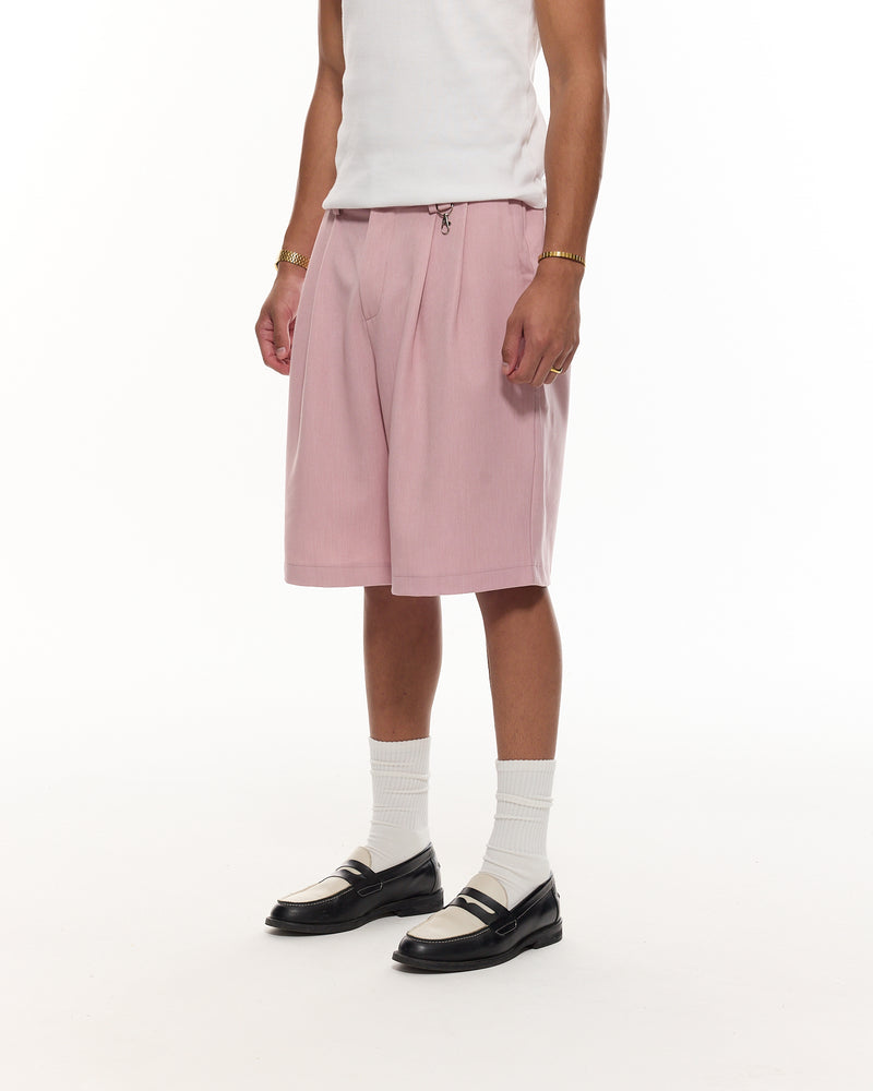 PLEATED SHORTS - PINK