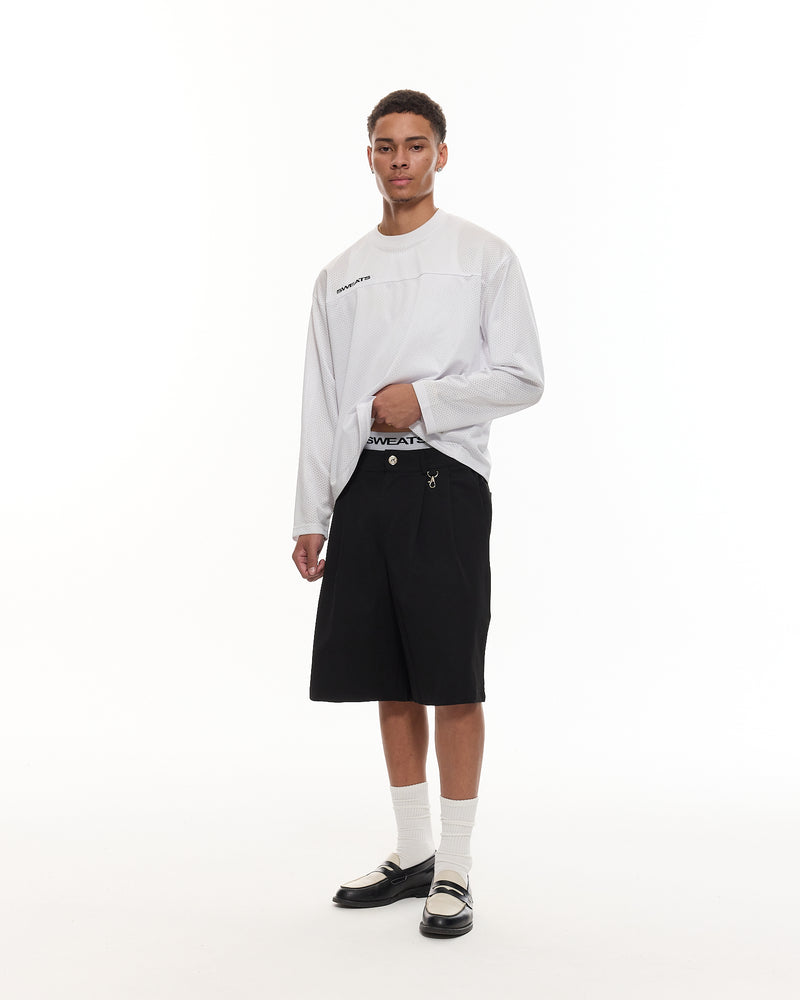 PLEATED SHORTS - BLACK