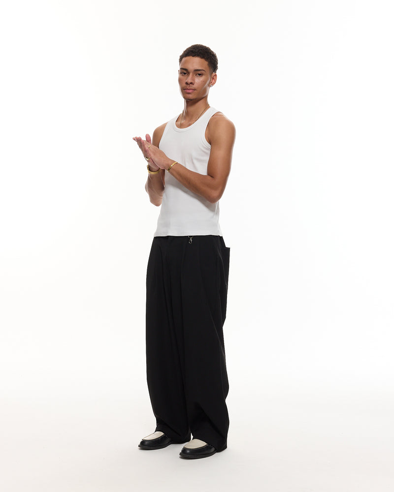 PLEATED PANT - BLACK