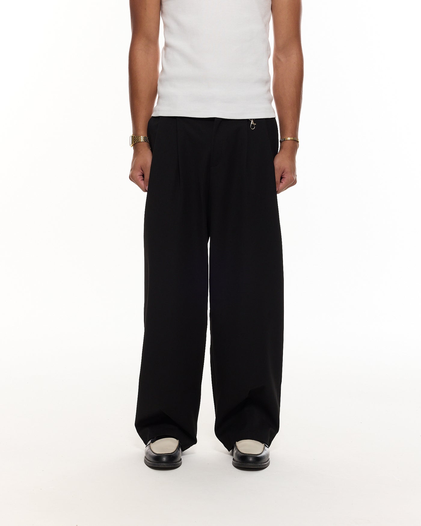 PLEATED PANT BLACK — free download