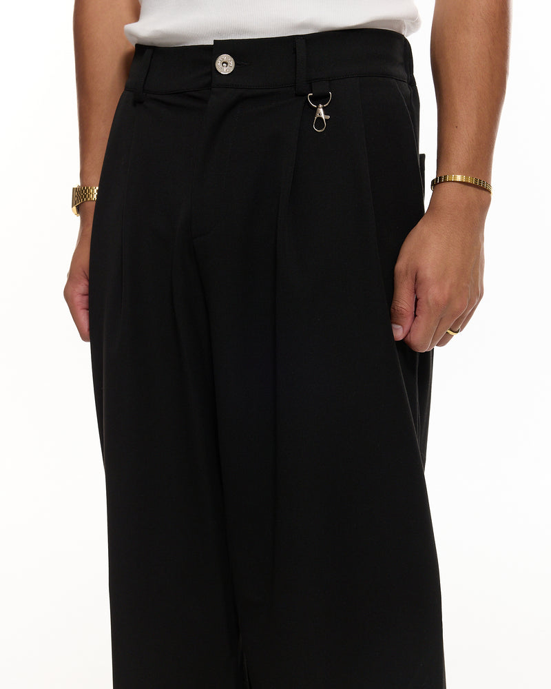 PLEATED PANT - BLACK