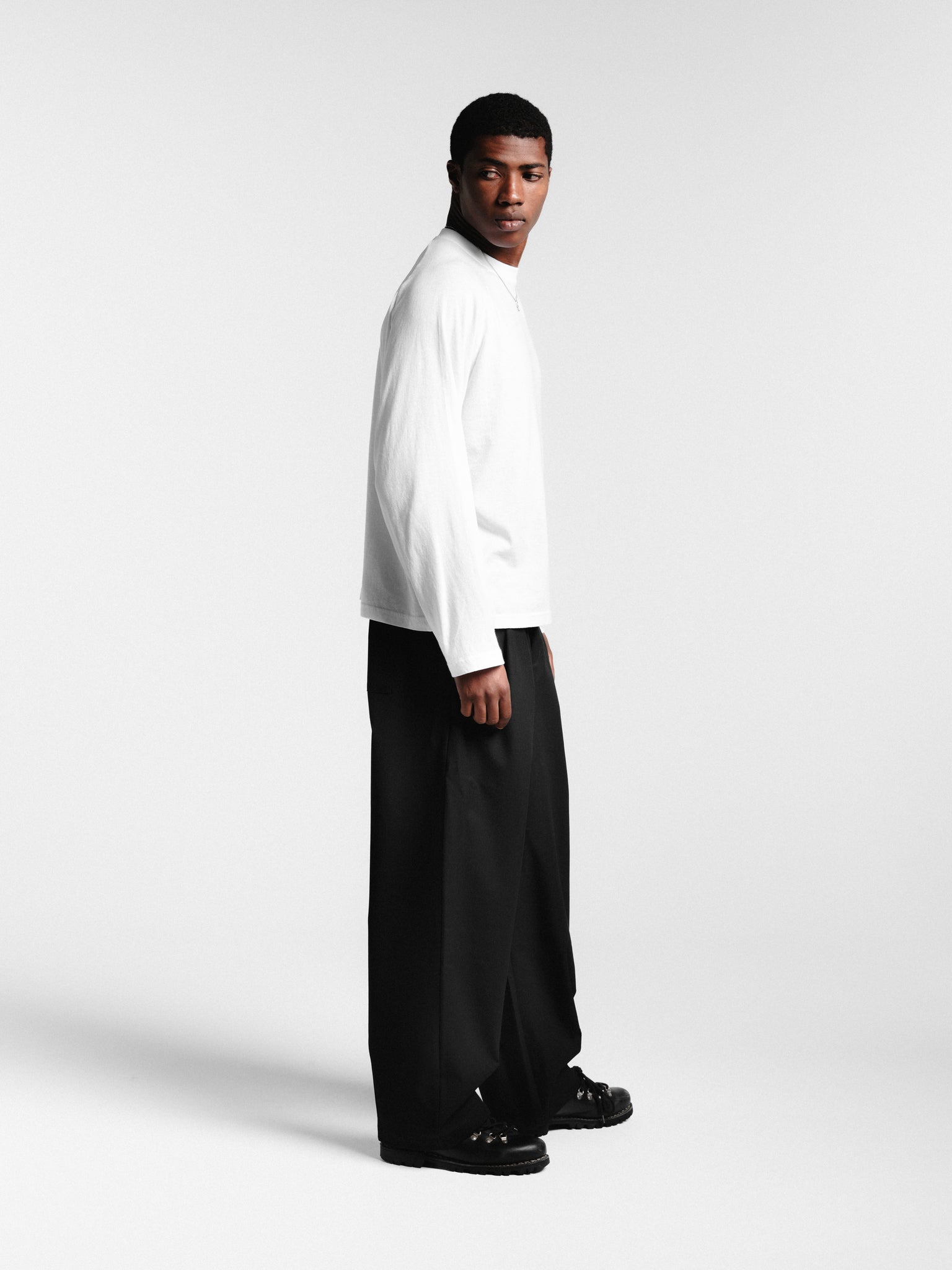 パンツ sweatscollective PLEATED PANT - BLACK L PLEATED PANT - BLACK