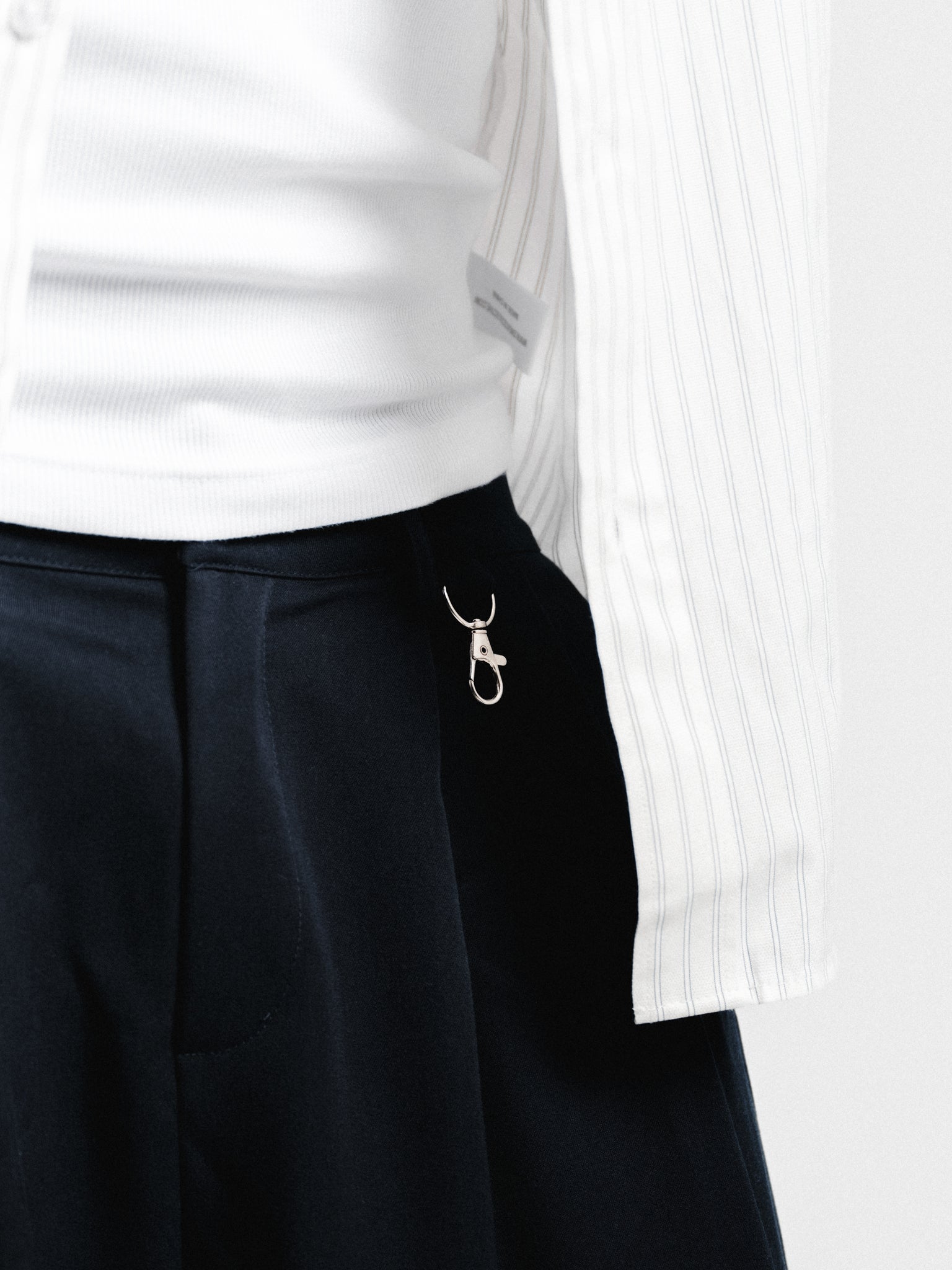 PLEATED PANT - NAVY