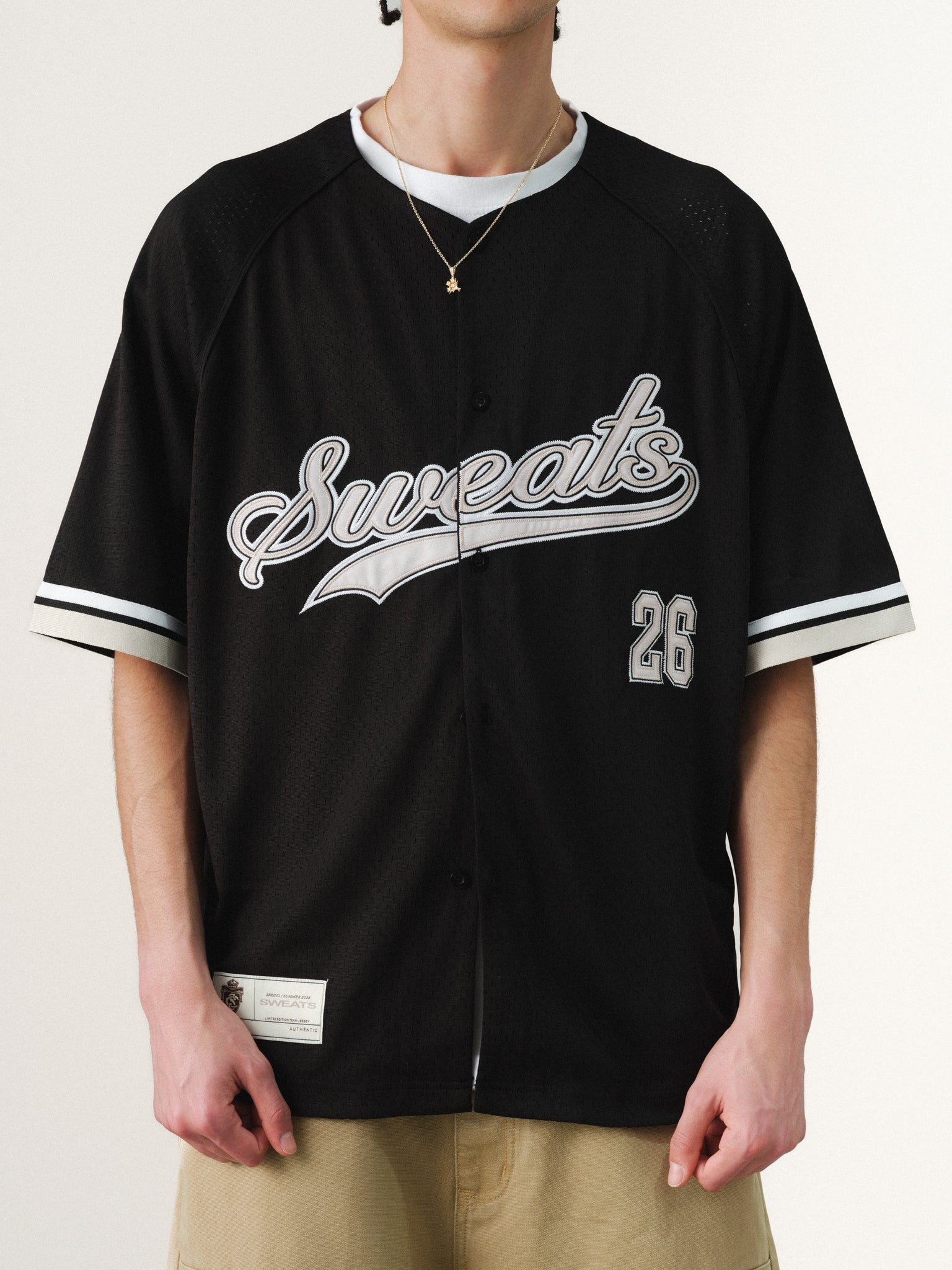 BASEBALL JERSEY - BLACK