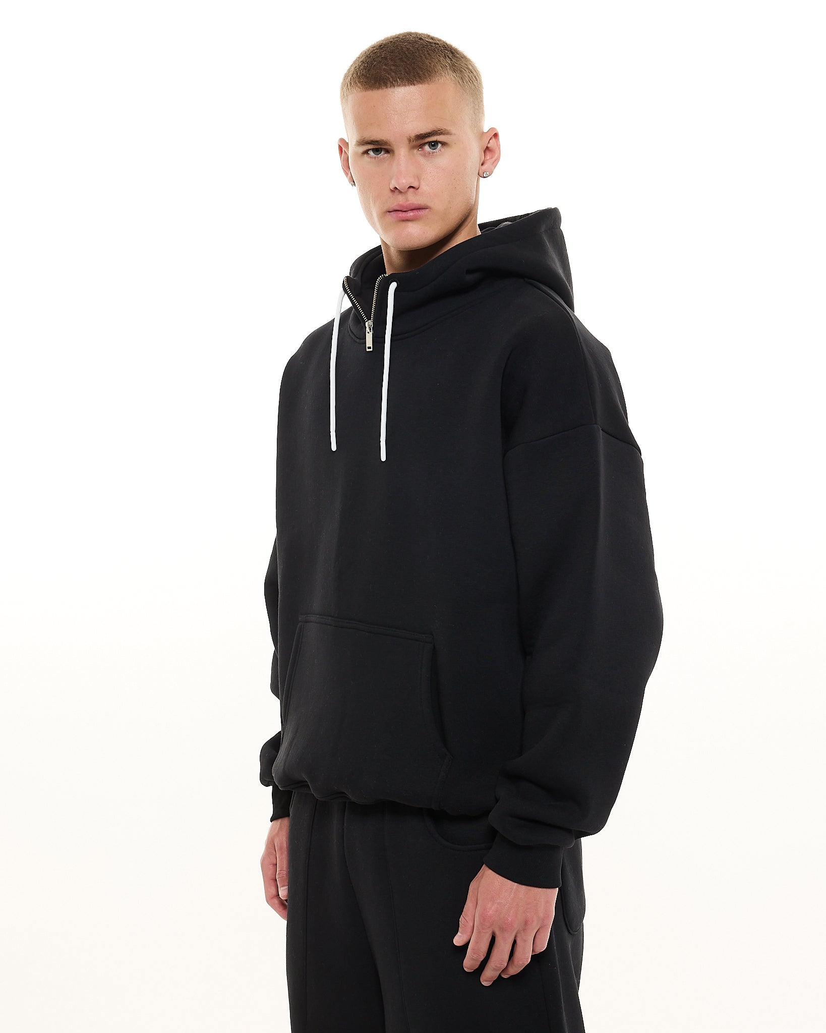 Cozy Tech Black Hoodie | Sweats Collective