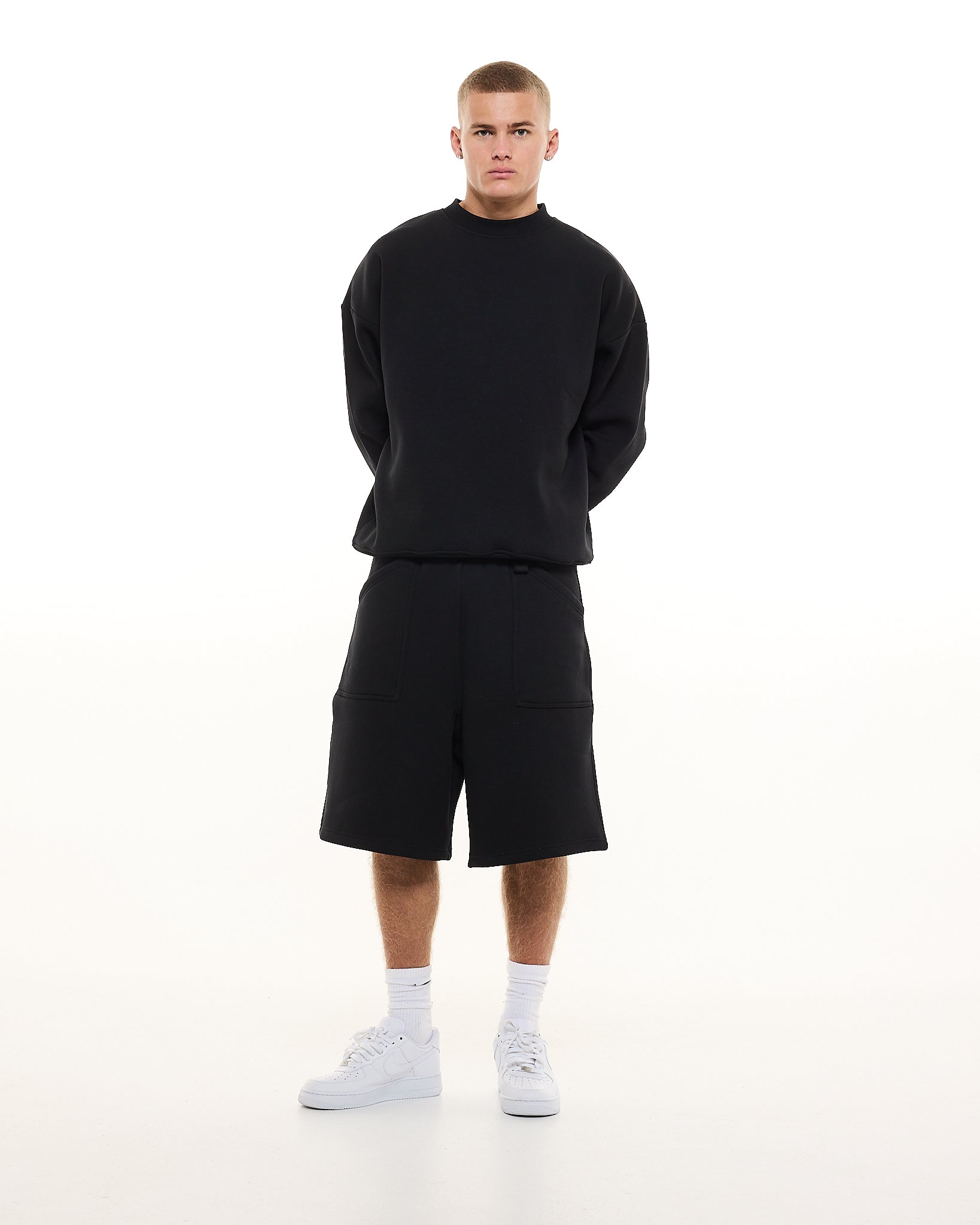 パンツ sweats collective COZY SHORTS COZY SHORTS - BLACK
