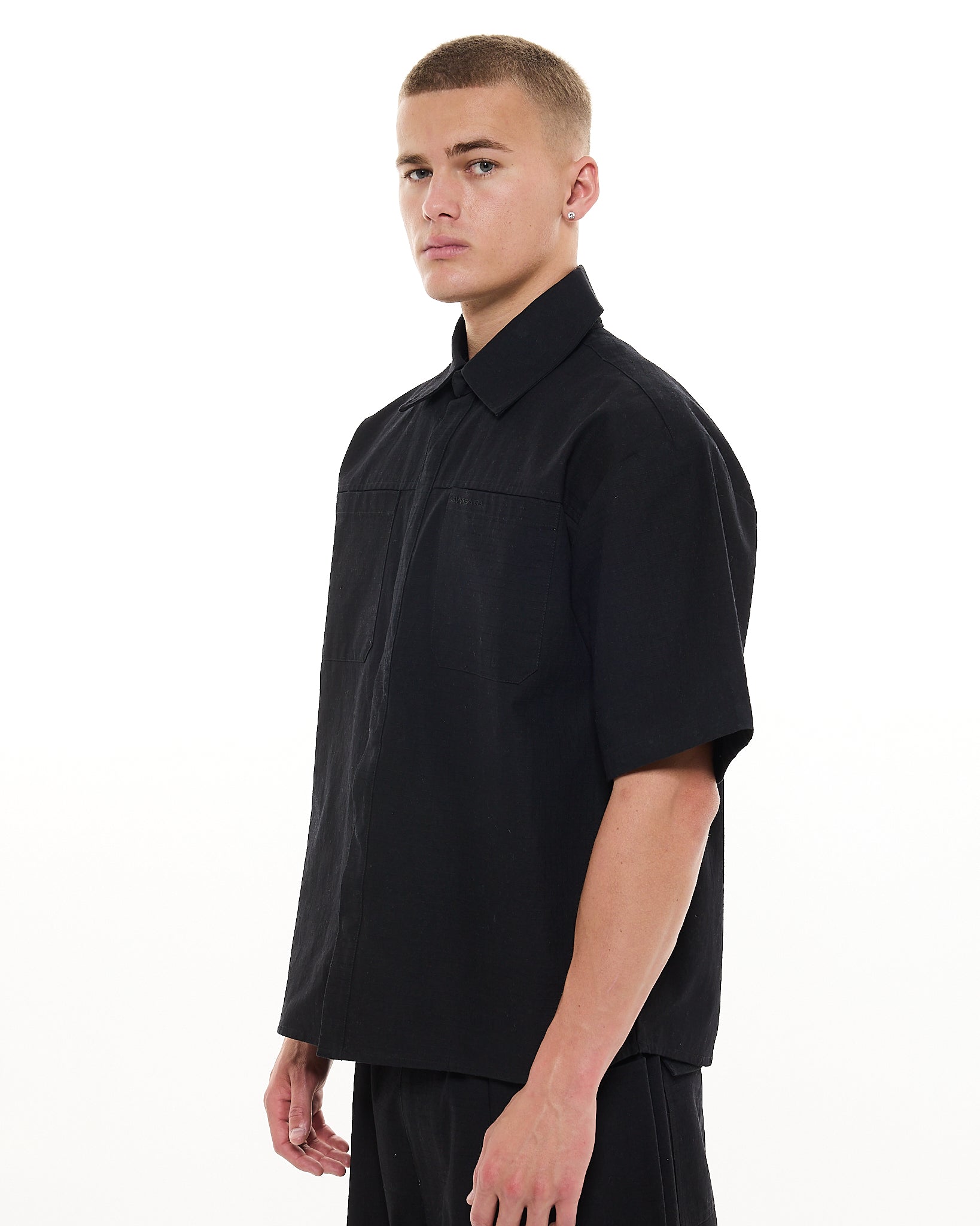 CARGO SS SHIRT - BLACK