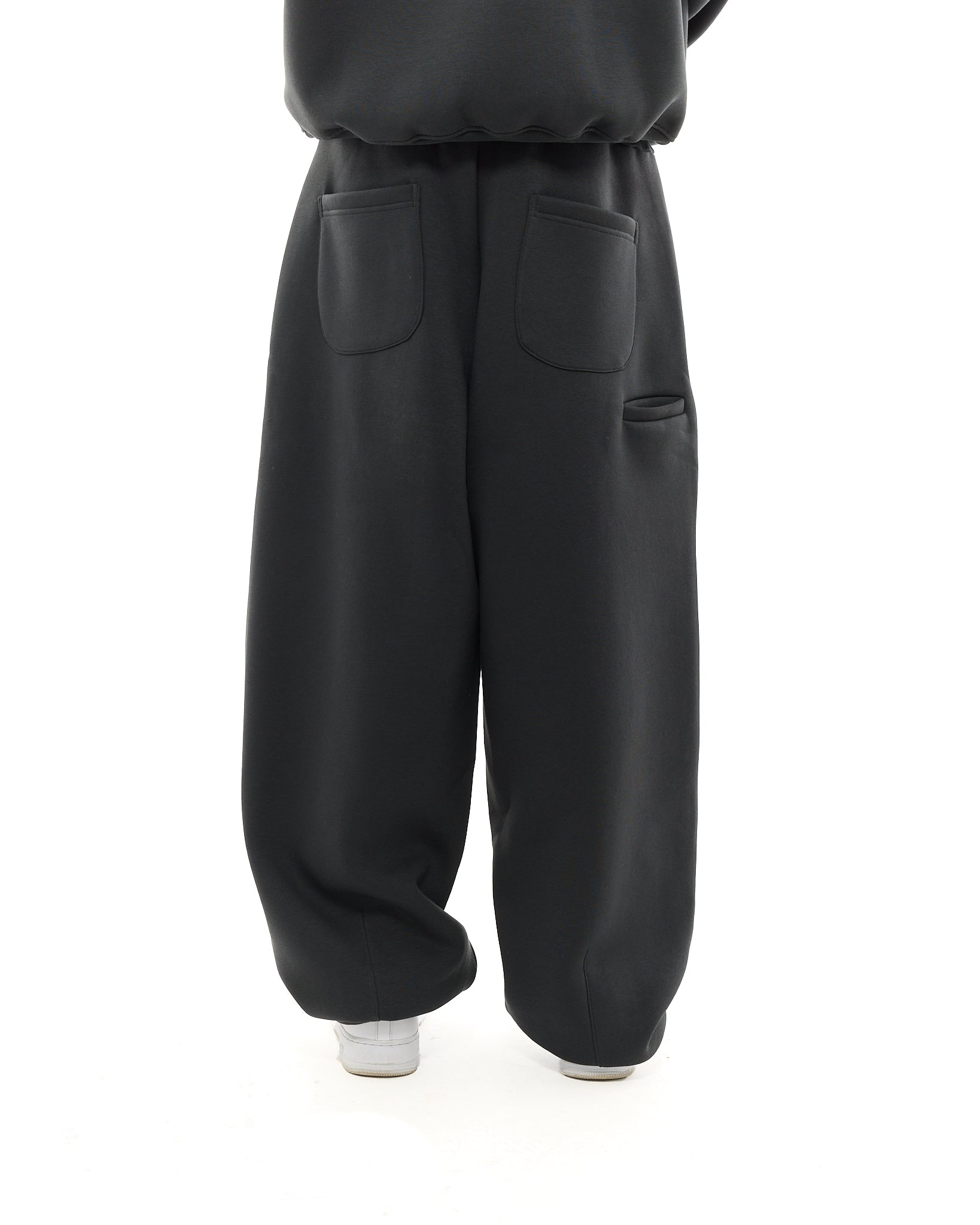 COZY STRAIGHT LEG SWEATS - GRANITE
