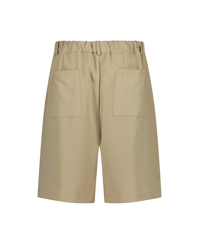 PLEATED SHORTS - SAND