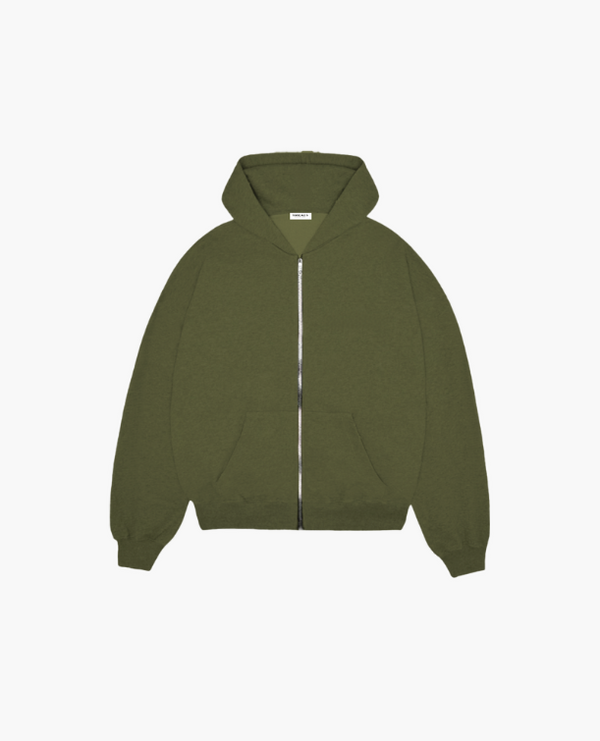 COZY ZIP UP - MILITANT