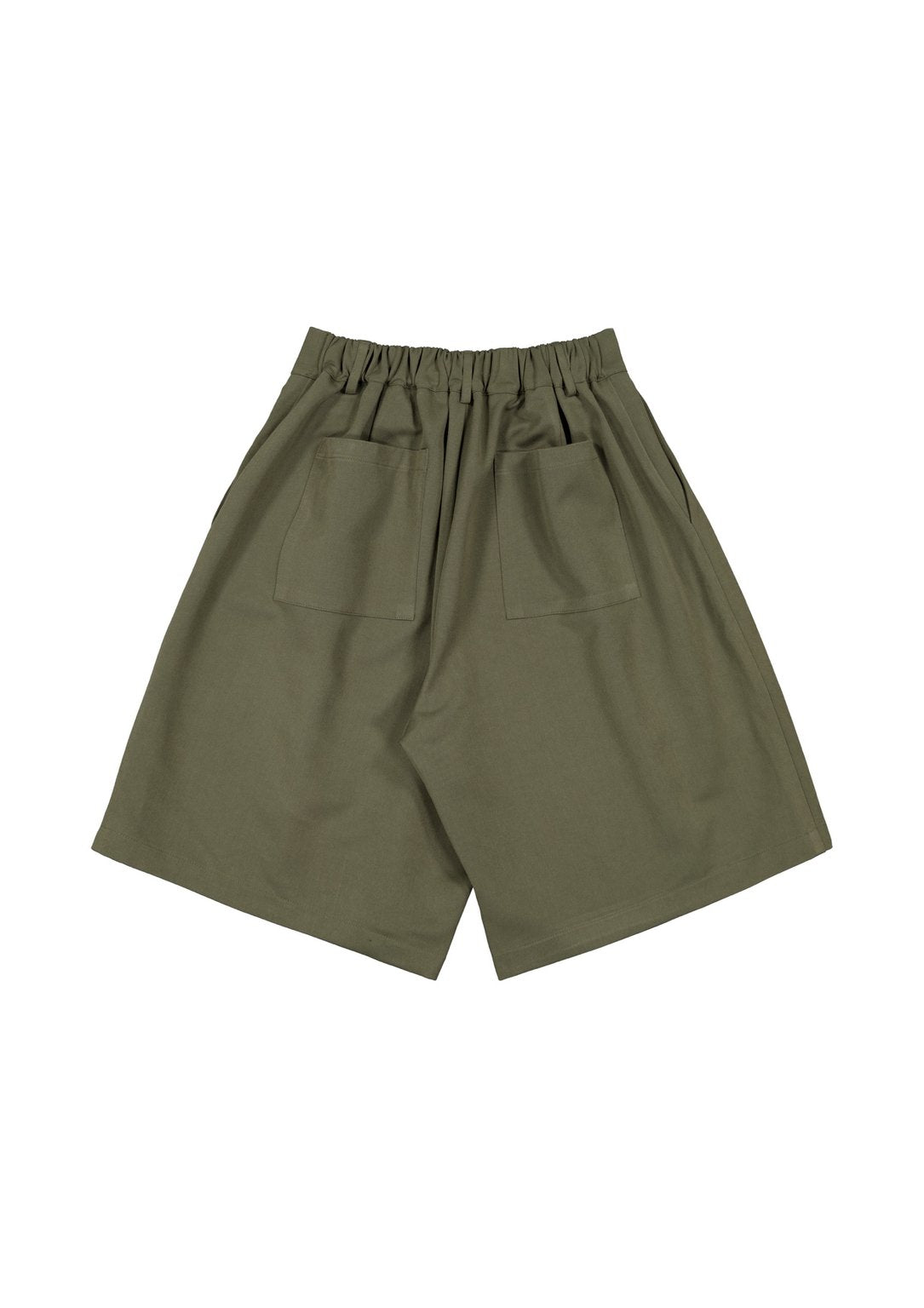PLEATED SHORTS - OLIVE