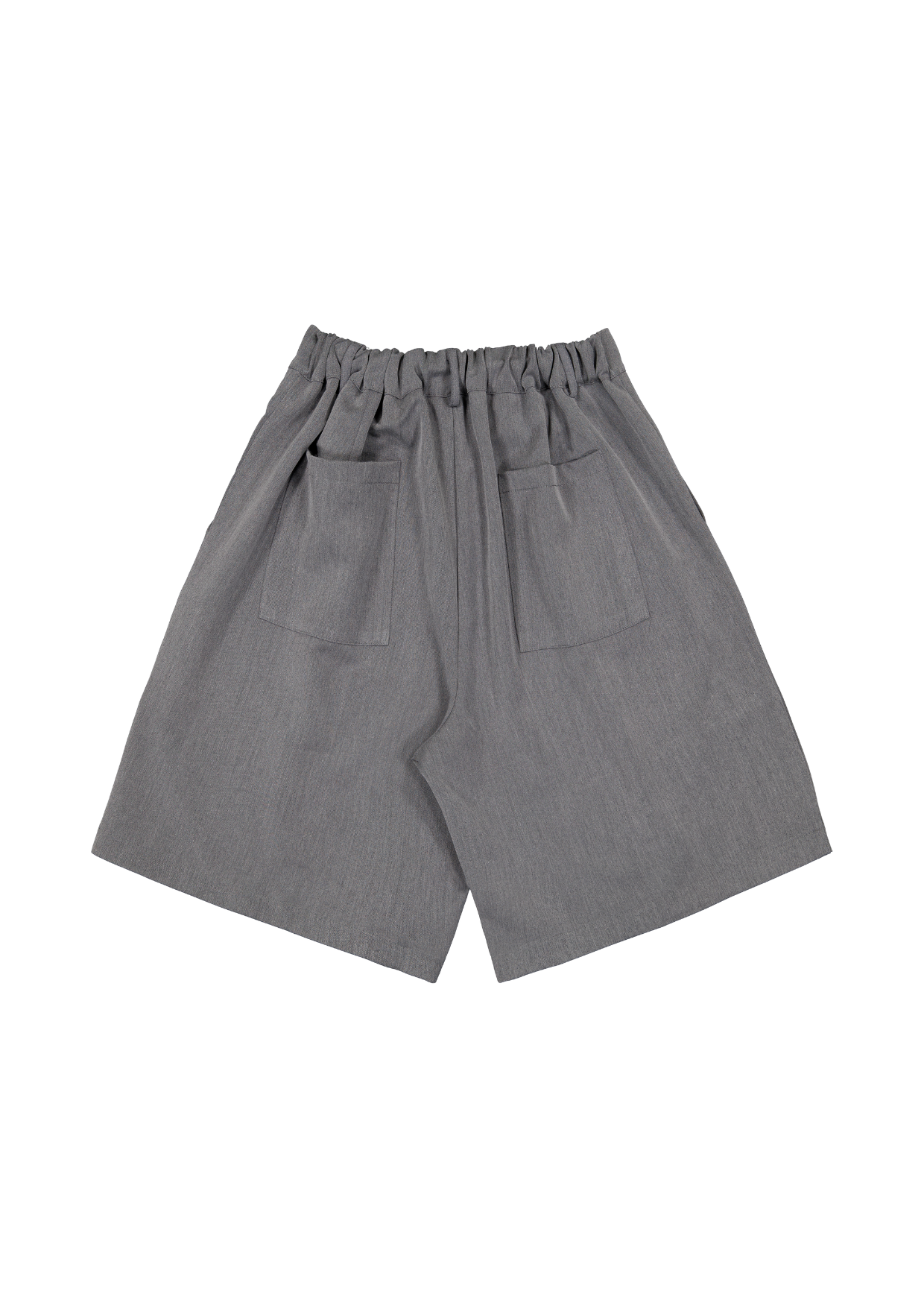 PLEATED SHORTS - GREY