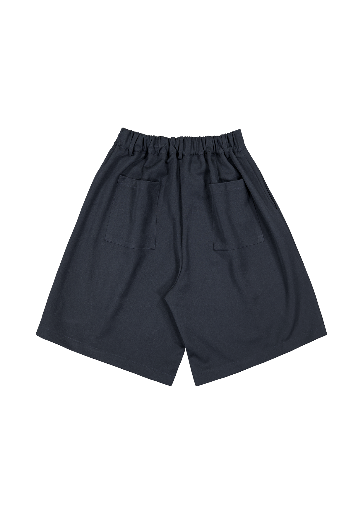 PLEATED SHORTS - NAVY