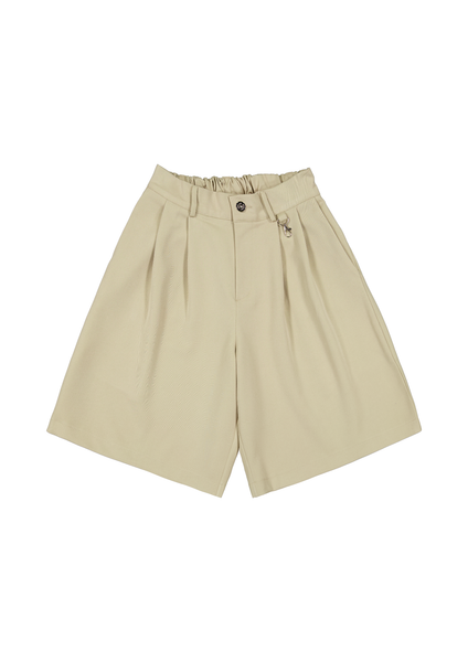 PLEATED SHORTS - SAND