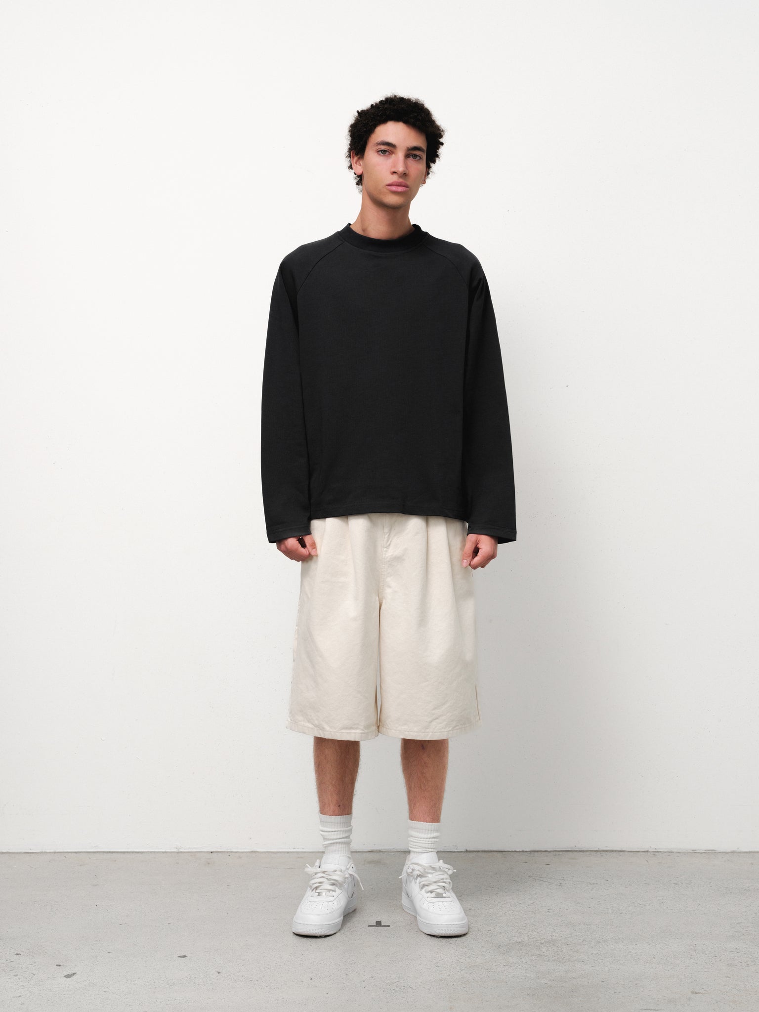 WORKWEAR SHORTS - ECRU