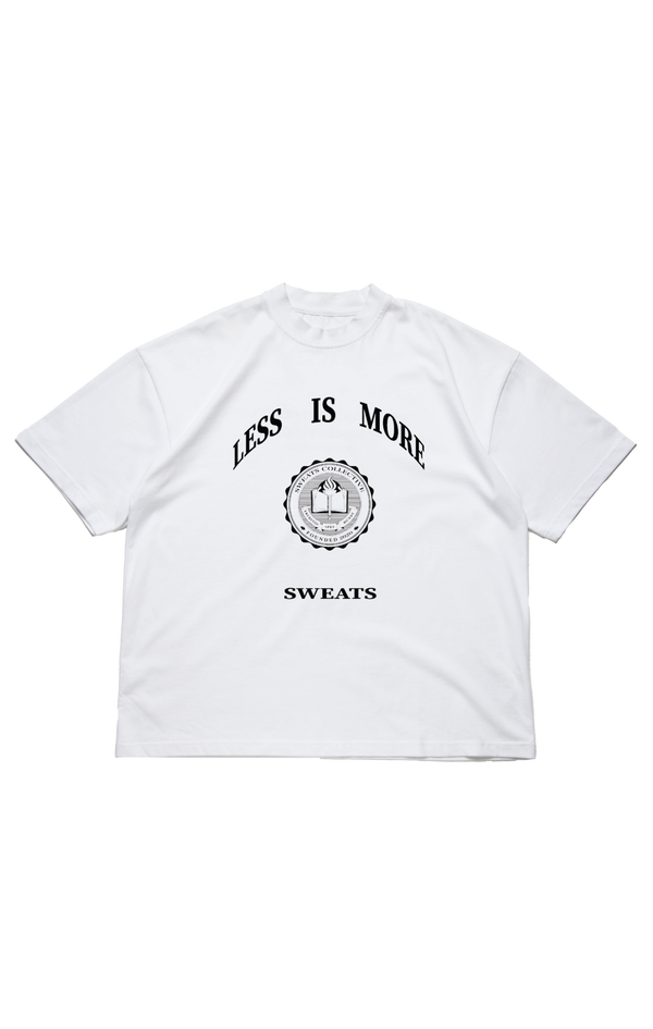 LESS IS MORE T-SHIRT - WHITE