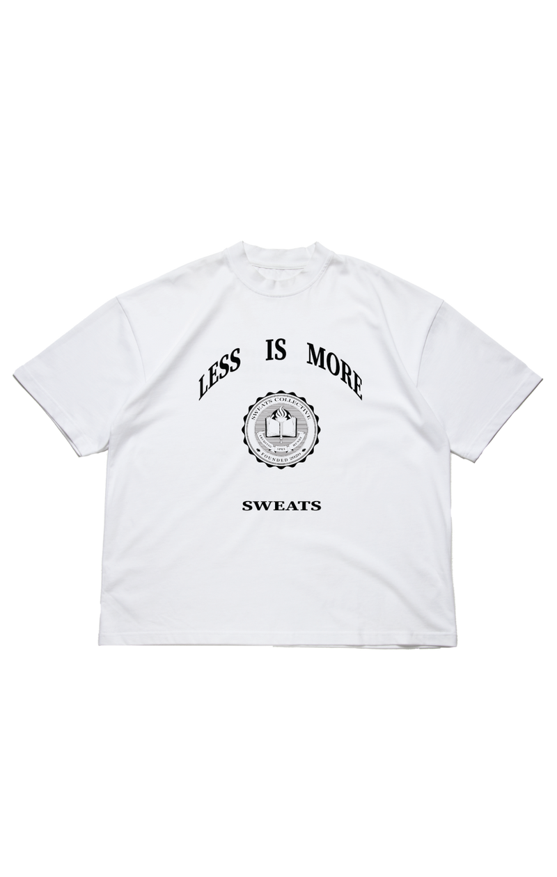 LESS IS MORE T-SHIRT - WHITE